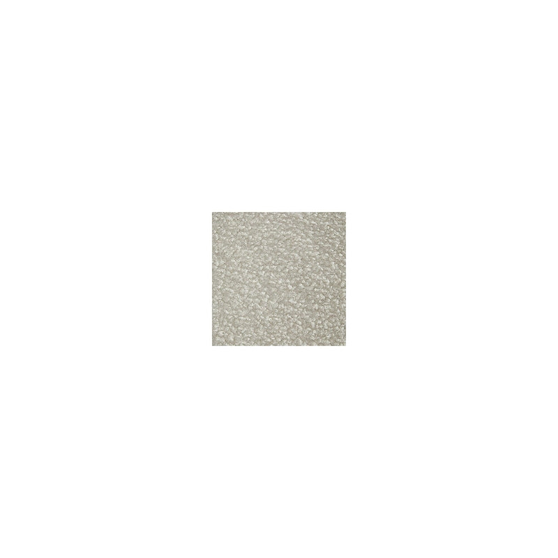 Poltrona a botte in tessuto bouclé nero/beige, seduta singola