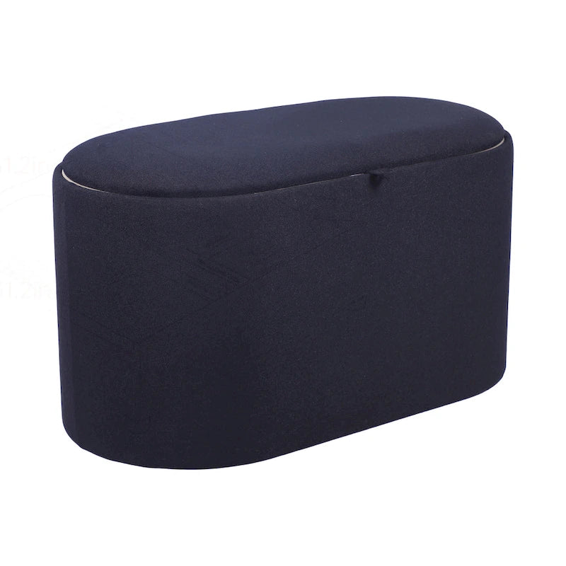 Pouf versatile reversibile con ampio vano contenitore per un soggiorno elegante
