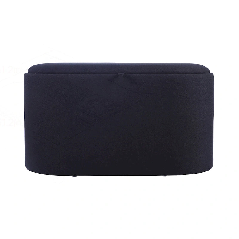 Pouf versatile reversibile con ampio vano contenitore per un soggiorno elegante