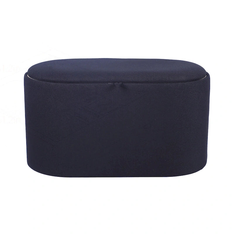 Pouf versatile reversibile con ampio vano contenitore per un soggiorno elegante