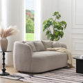 Divano a 3 posti in Bouclé Tortora/Beige, 216 cm L