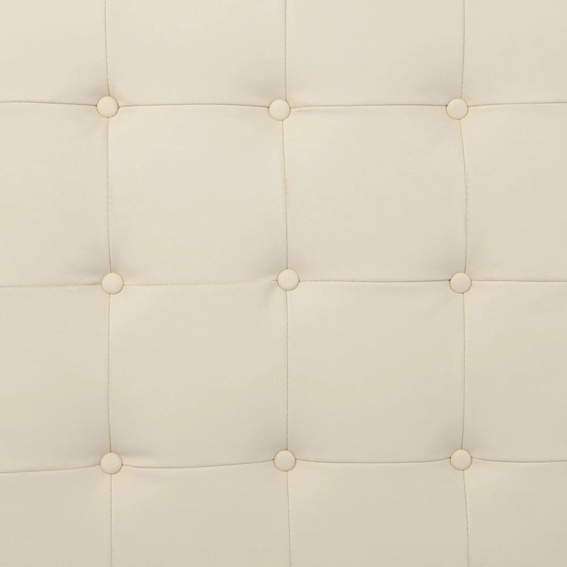Poggiapiedi Tufted Quadrato, Similpelle, 3 Colori – 45,7 cm A x 86,4 cm L x 86,4 cm P