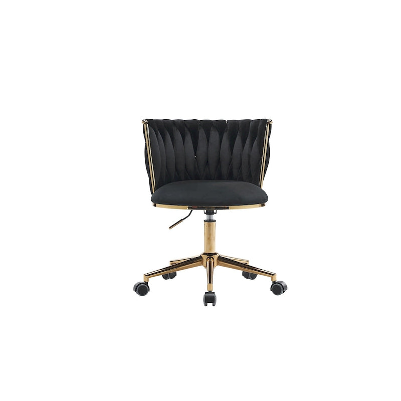 Sedia da ufficio girevole in velluto rosa/verde/grigio/nero, regolabile in altezza, sedile singolo