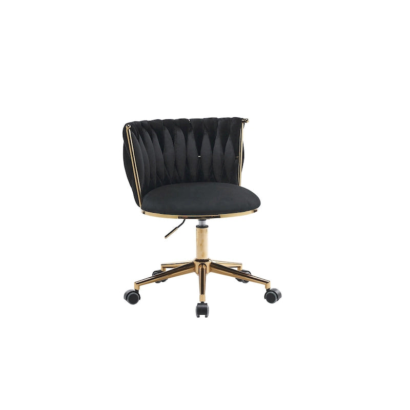 Sedia da ufficio girevole in velluto rosa/verde/grigio/nero, regolabile in altezza, sedile singolo