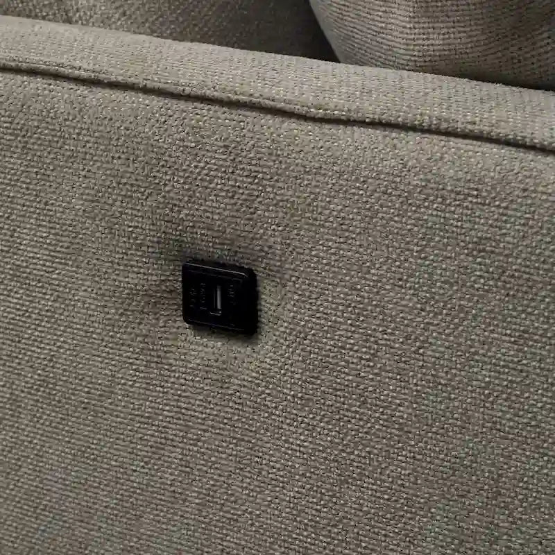 Divanetto a 2 posti con porta di ricarica USB in poliestere impermeabile