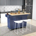 Isola Cucina Mobile con Ruote Bloccabili Larga 133,8 cm