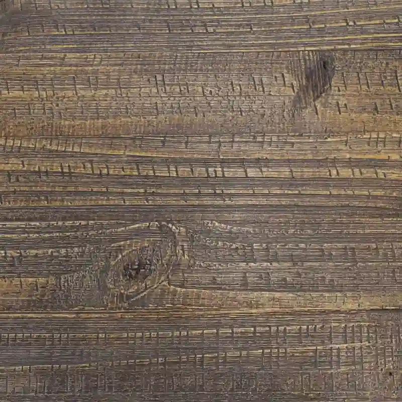 Tavolo da pranzo in pino massiccio rustico effetto legno di deriva/legno di fienile/noce rustico, 6 posti a sedere