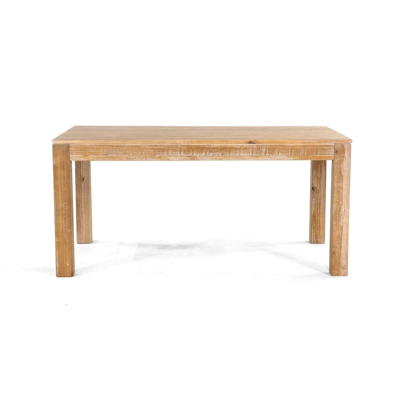 Tavolo da pranzo in pino massiccio rustico effetto legno di deriva/legno di fienile/noce rustico, 6 posti a sedere