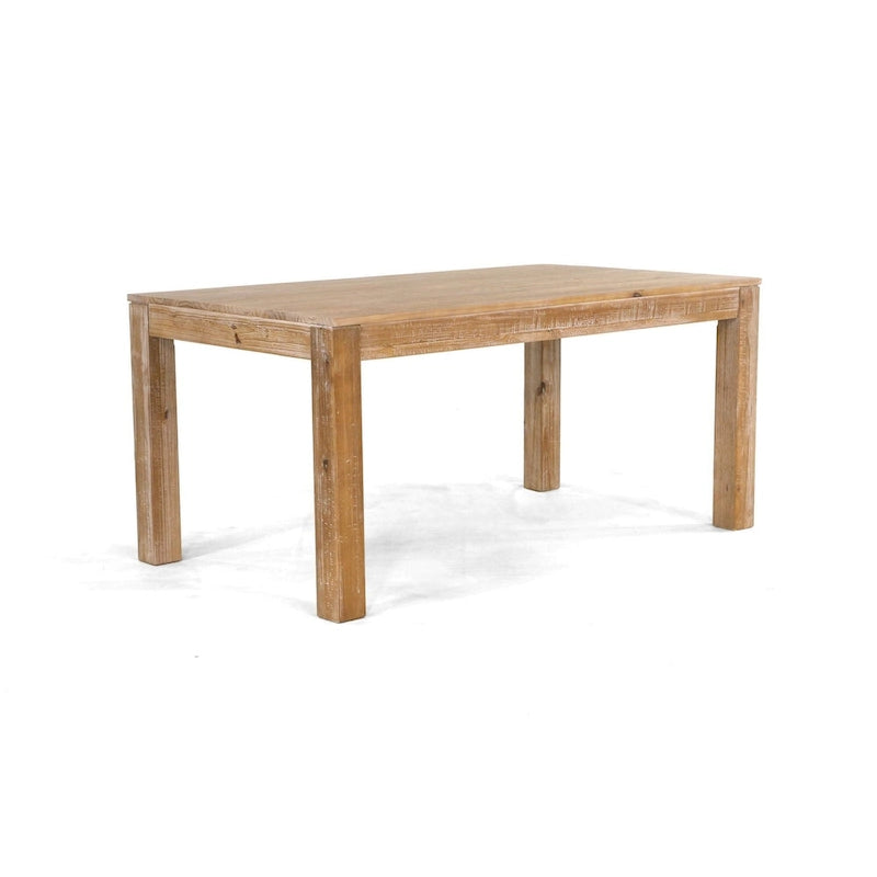 Tavolo da pranzo in pino massiccio rustico effetto legno di deriva/legno di fienile/noce rustico, 6 posti a sedere