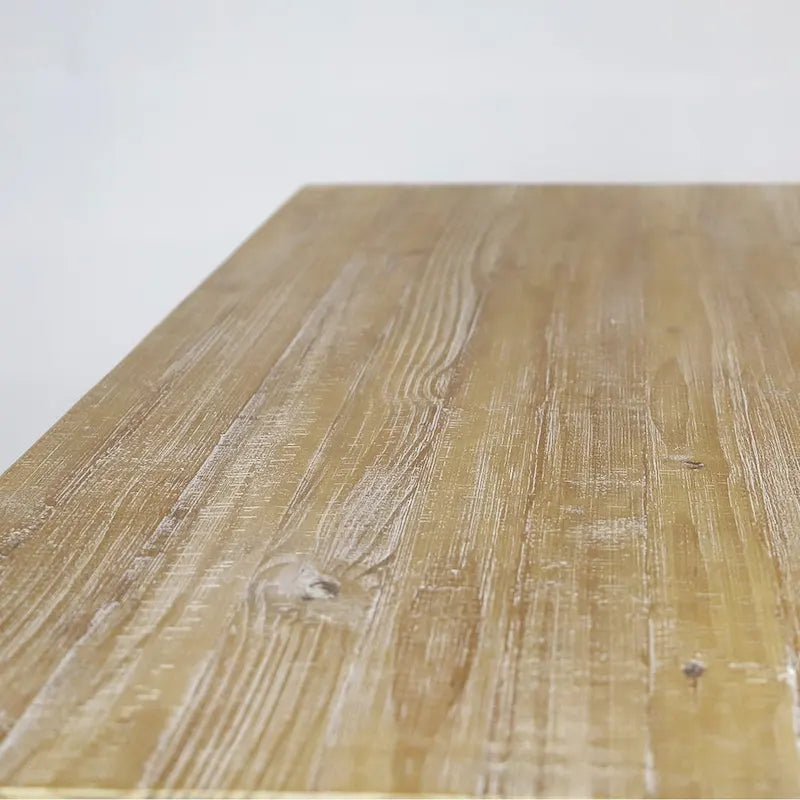 Tavolo da pranzo in pino massiccio rustico effetto legno di deriva/legno di fienile/noce rustico, 6 posti a sedere