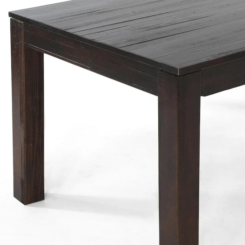 Tavolo da pranzo in pino massiccio rustico effetto legno di deriva/legno di fienile/noce rustico, 6 posti a sedere
