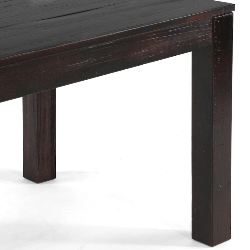 Tavolo da pranzo in pino massiccio rustico effetto legno di deriva/legno di fienile/noce rustico, 6 posti a sedere