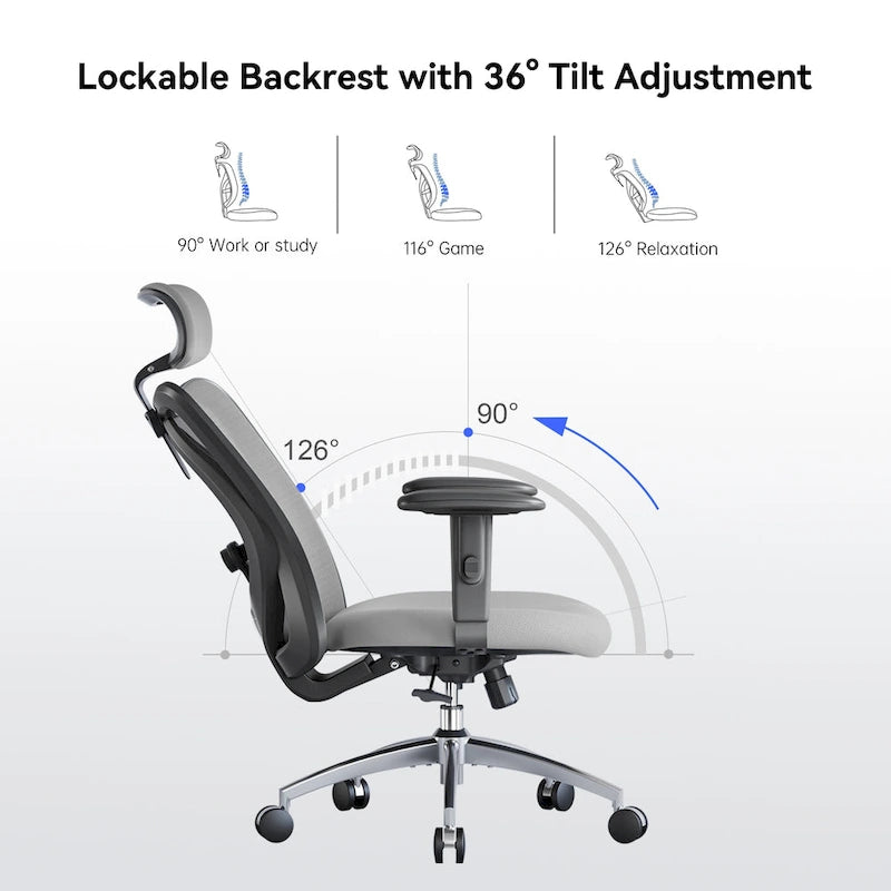 Sedia da ufficio ergonomica in rete a schienale alto multicolore, utente singolo