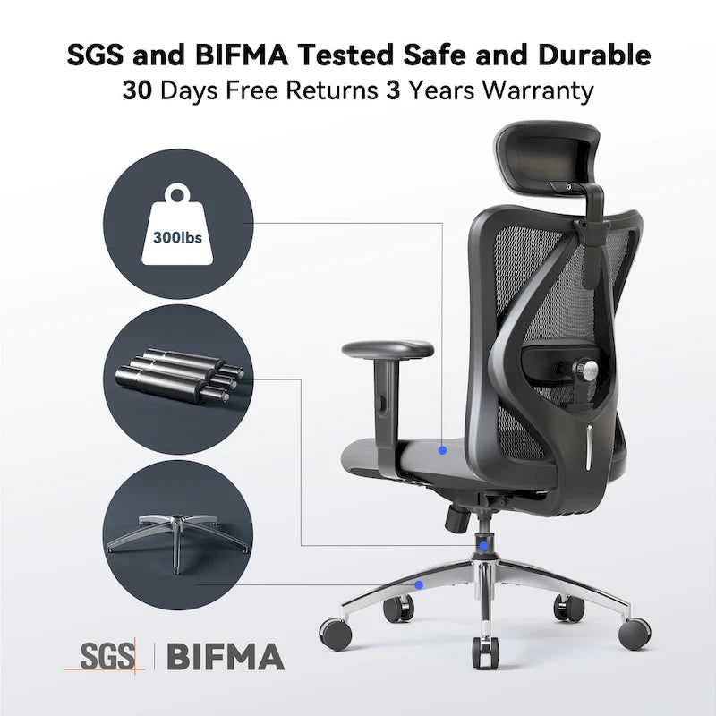 Sedia da ufficio ergonomica in rete a schienale alto multicolore, utente singolo