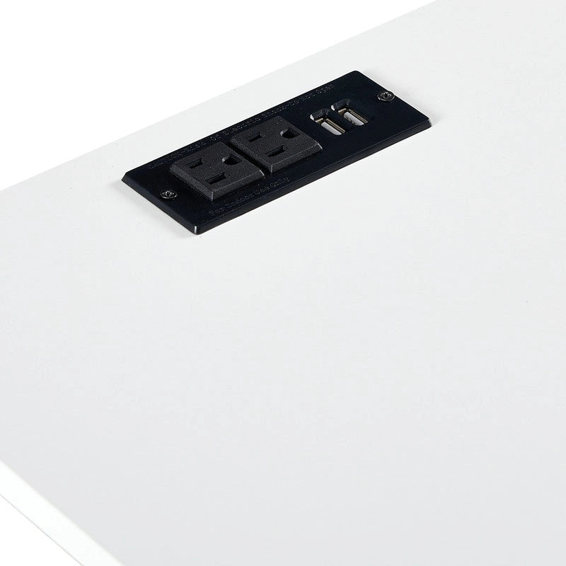 Tavolino in Rattan Naturale/Bianco/Nero con Cassetto, Singolo