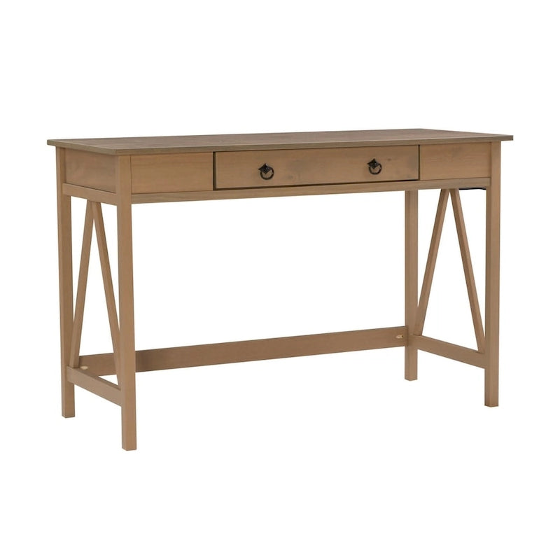 Scrivania Driftwood con cassetto singolo finitura naturale