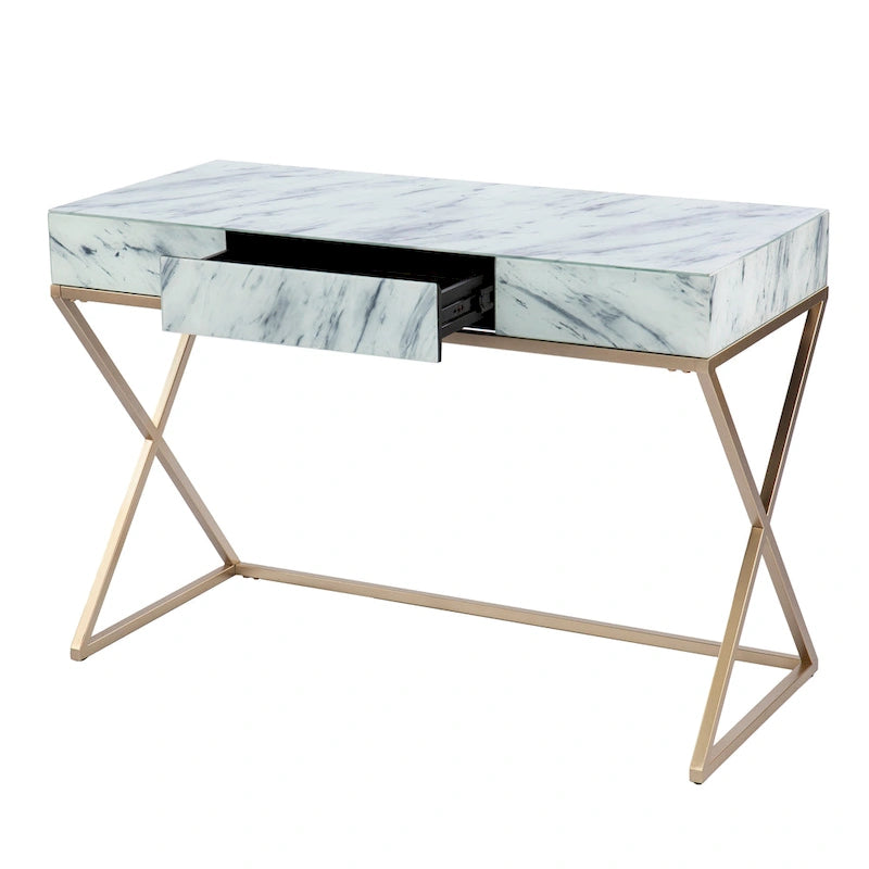 Scrivania Glam White Stone