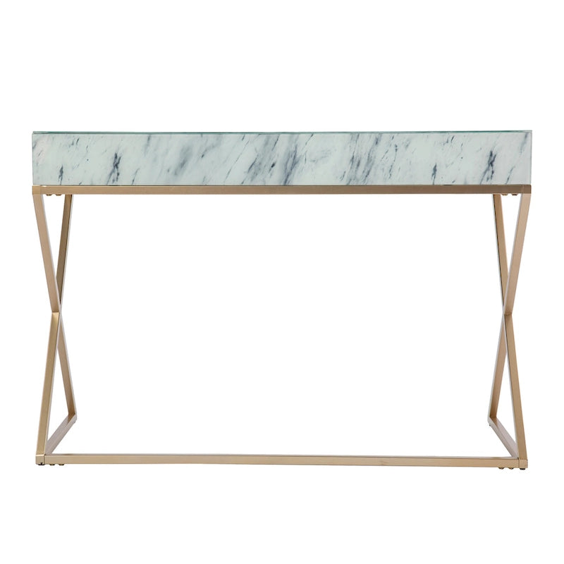 Scrivania Glam White Stone