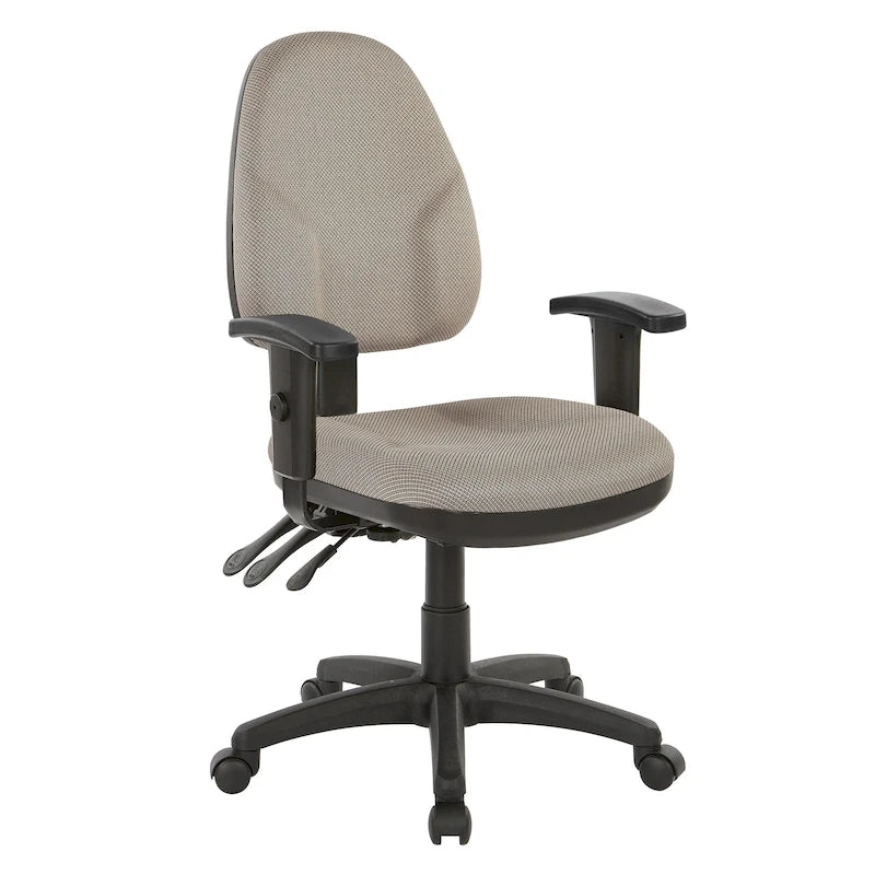 Sedia ergonomica multifunzione con schienale regolabile in altezza