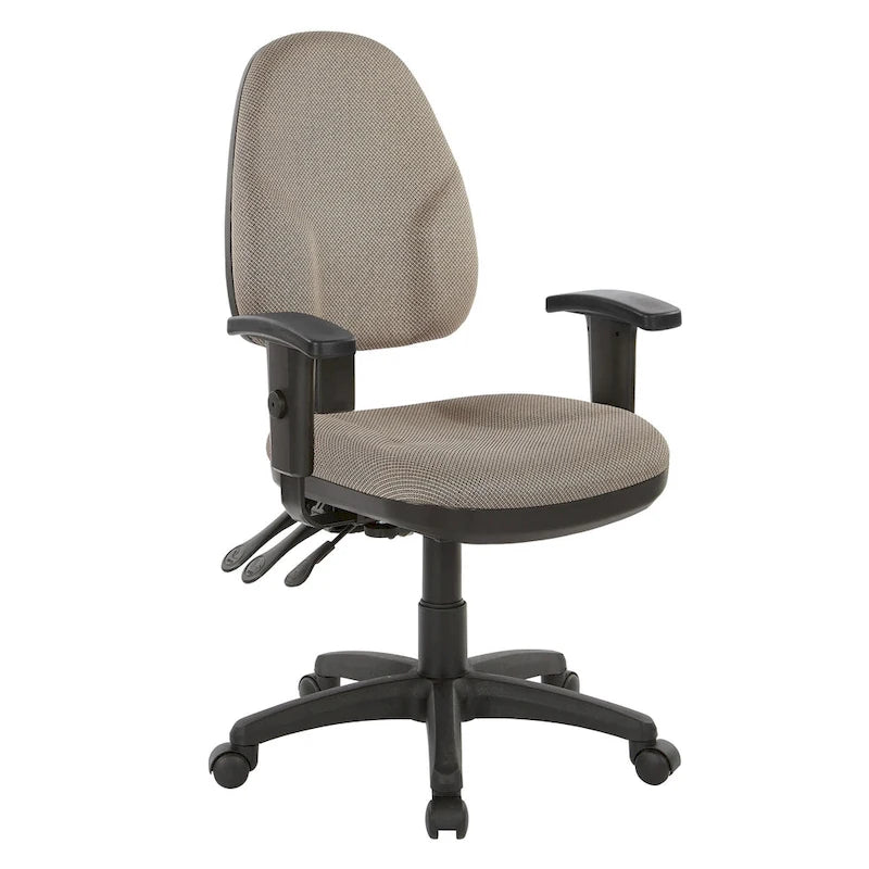 Sedia ergonomica multifunzione con schienale regolabile in altezza