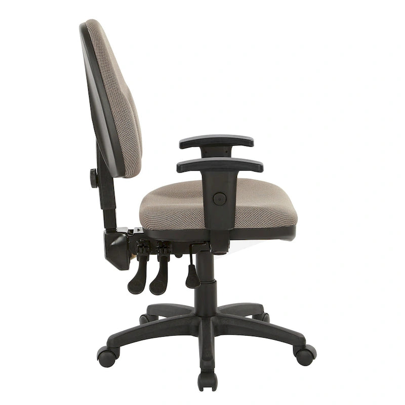Sedia ergonomica multifunzione con schienale regolabile in altezza