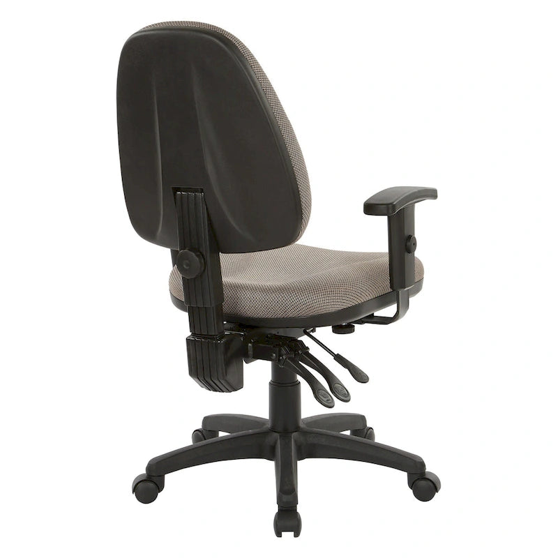 Sedia ergonomica multifunzione con schienale regolabile in altezza