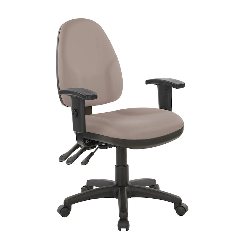 Sedia ergonomica multifunzione con schienale regolabile in altezza