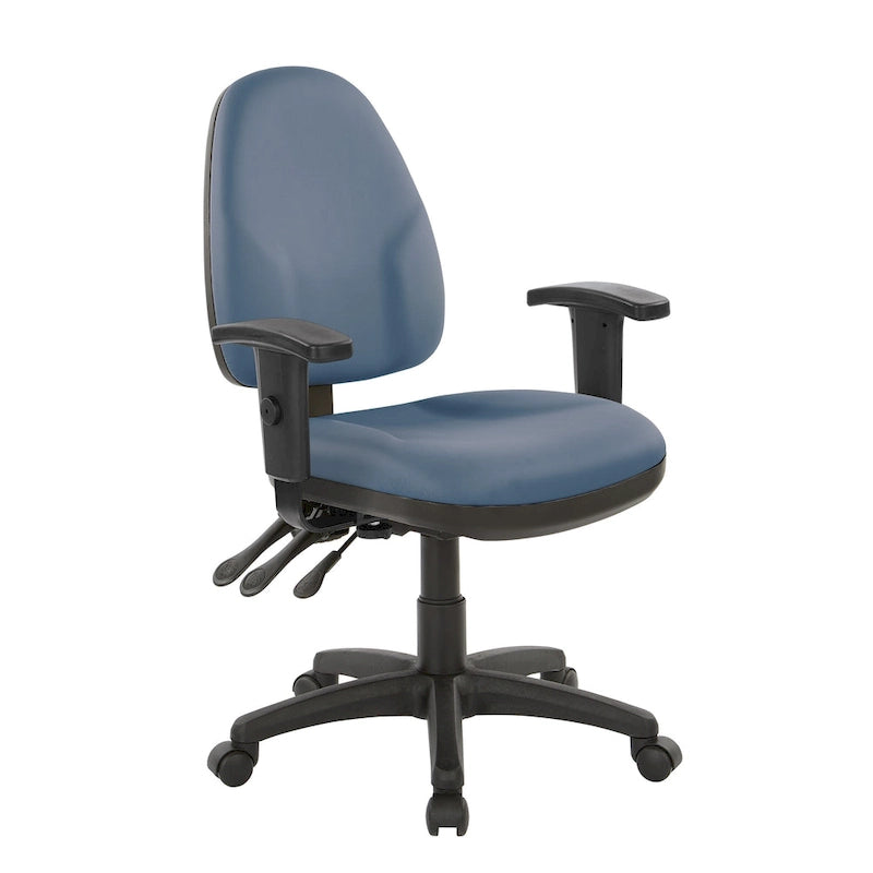 Sedia ergonomica multifunzione con schienale regolabile in altezza