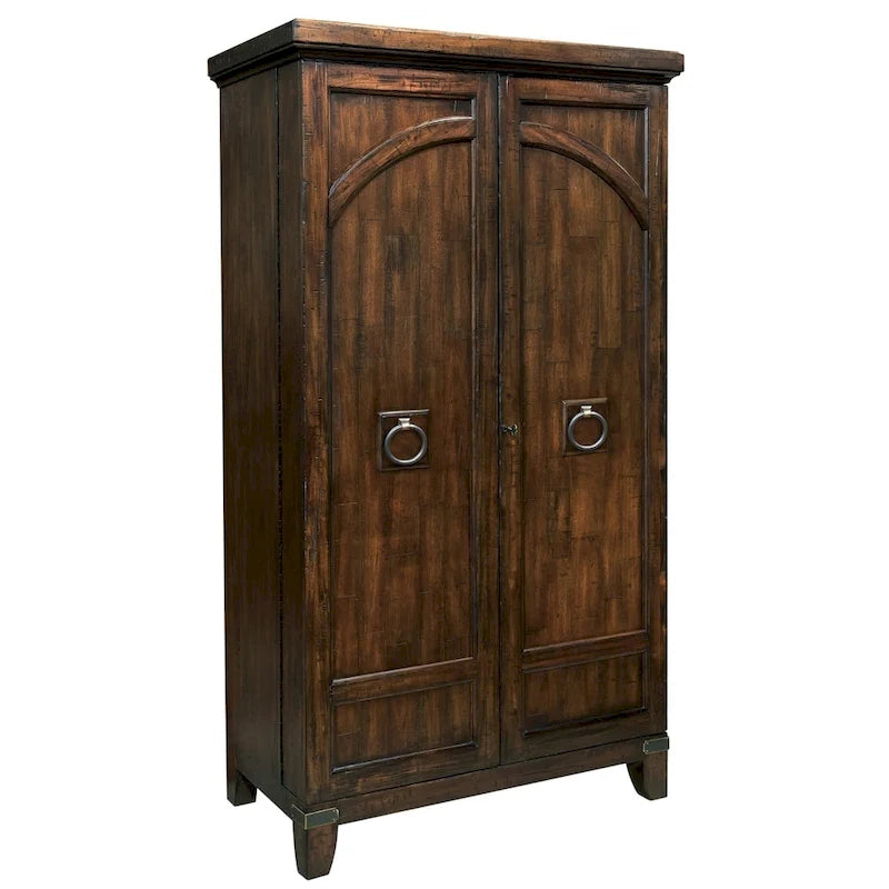 Howard Miller Rogue Valley Solid Wood Liquor Wine Cabinet
