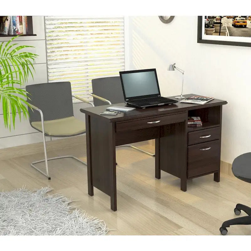 Copper Grove Mollice Softform Espresso Computer Desk