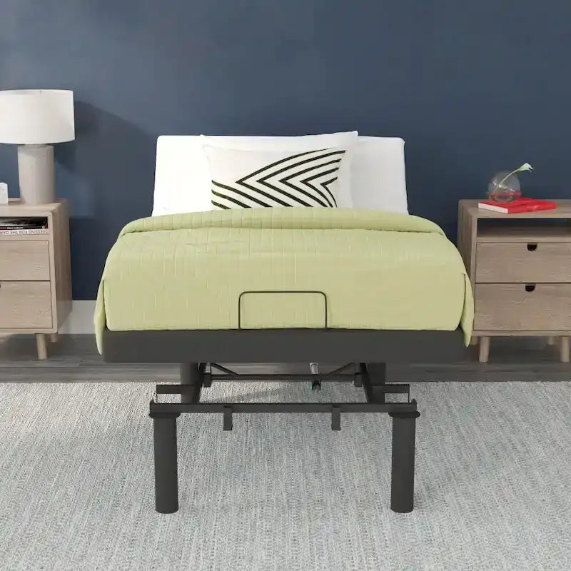 Base letto regolabile motorizzata nera con telecomando wireless – 1 o 2 persone