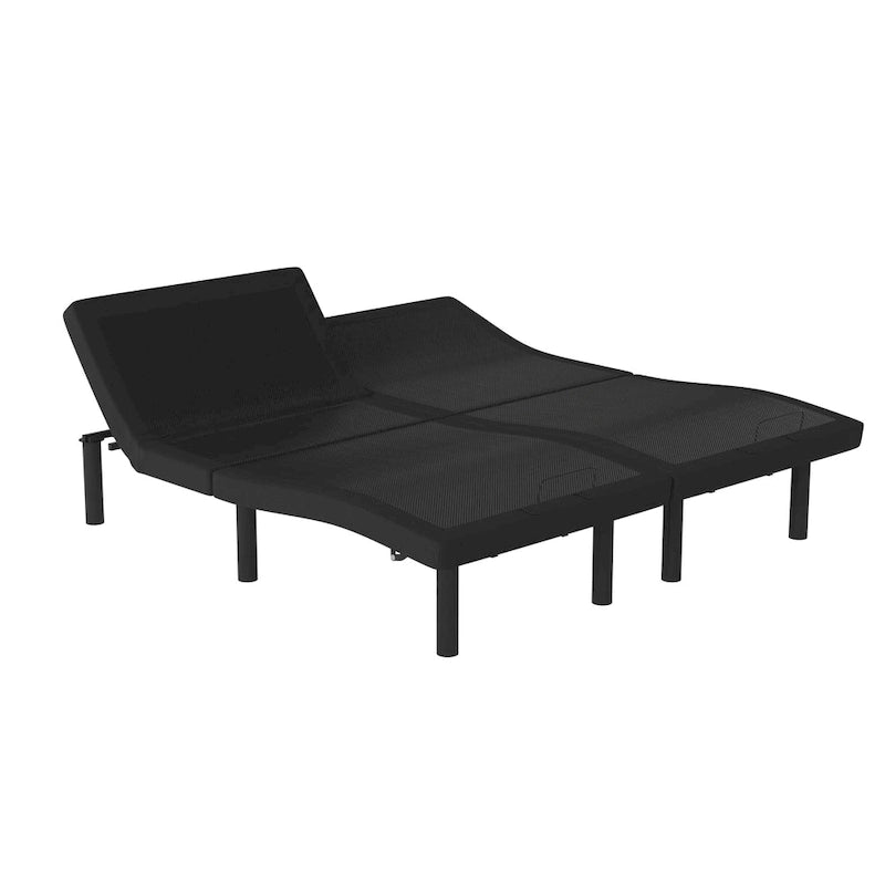 Base letto regolabile motorizzata nera con telecomando wireless – 1 o 2 persone