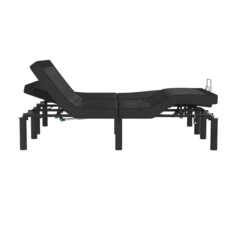 Base letto regolabile motorizzata nera con telecomando wireless – 1 o 2 persone