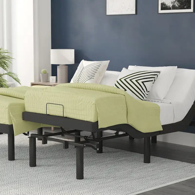 Base letto regolabile motorizzata nera con telecomando wireless – 1 o 2 persone