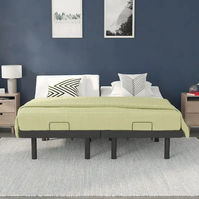 Base letto regolabile motorizzata nera con telecomando wireless – 1 o 2 persone