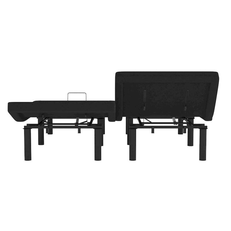 Base letto regolabile motorizzata nera con telecomando wireless – 1 o 2 persone
