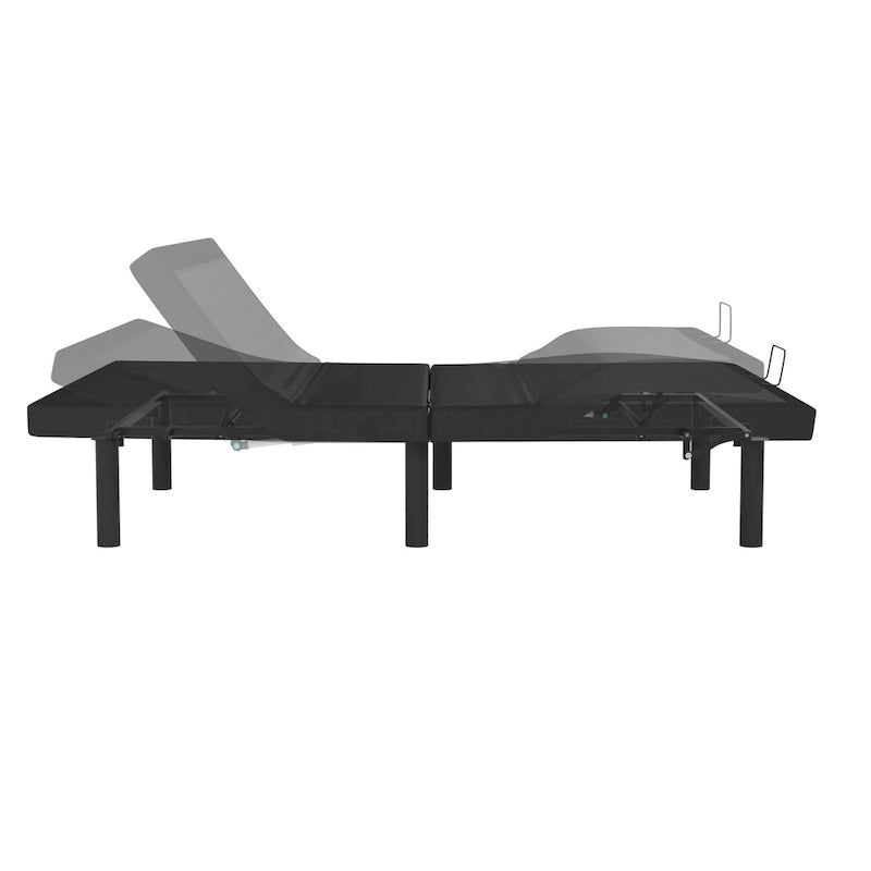 Base letto regolabile motorizzata nera con telecomando wireless – 1 o 2 persone