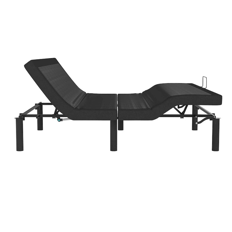 Base letto regolabile motorizzata nera con telecomando wireless – 1 o 2 persone