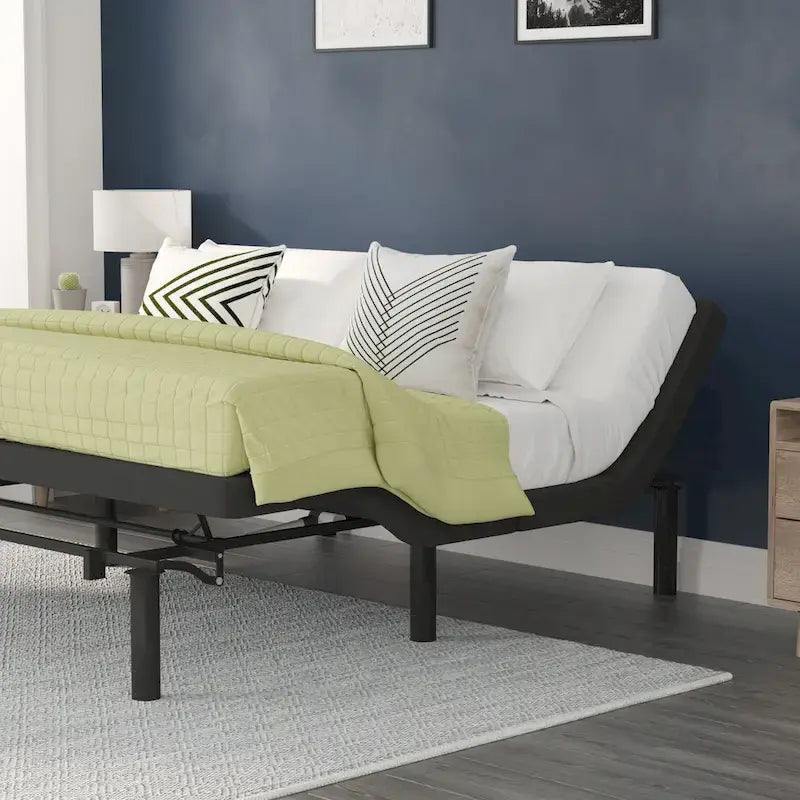 Base letto regolabile motorizzata nera con telecomando wireless – 1 o 2 persone