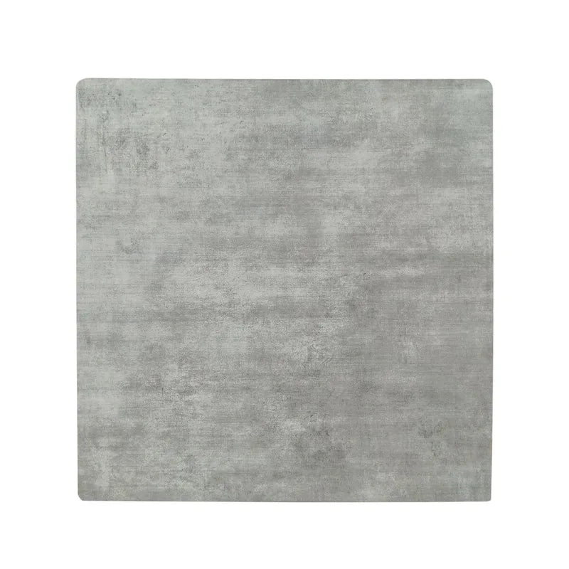 Tavolo da Pranzo Alto 42 con Gambe in Legno di Gomma e Piano in Laminato in Stile Moderno