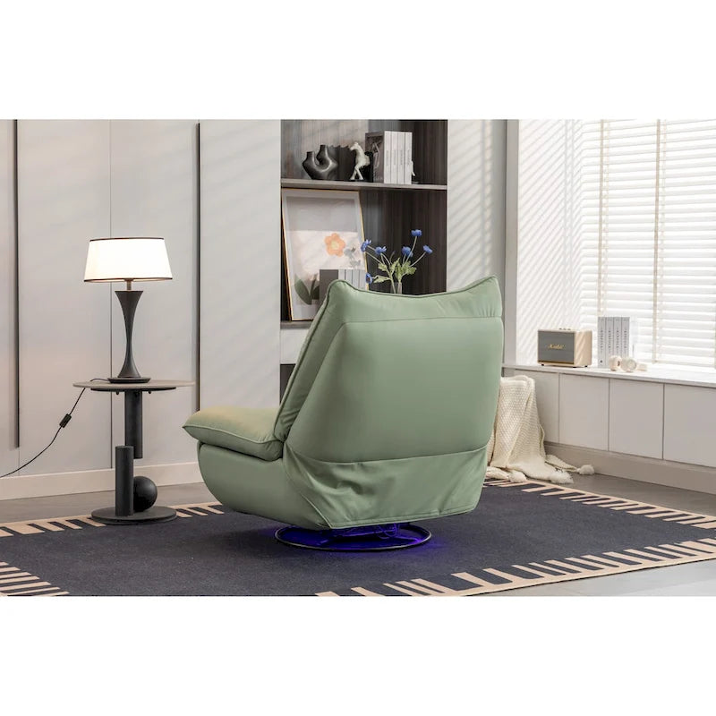 Poltrona reclinabile girevole a 270° con ricarica USB e altoparlante Bluetooth