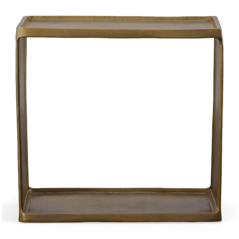 Uttermost Derwent Antique Brass Side Table - 20W x 19H x 12D