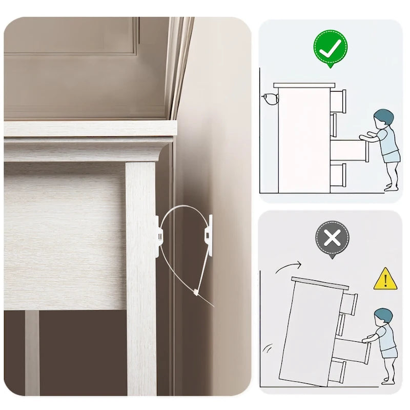Consolle in Rattan Bianco Grigio con 2 Cassetti, Montaggio per 1 Persona