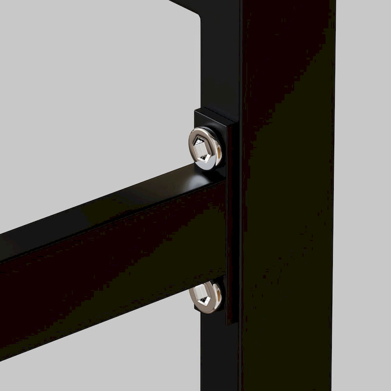 Tavolo da pranzo rettangolare in vetro, argento/nero/oro, 4-6 posti a sedere