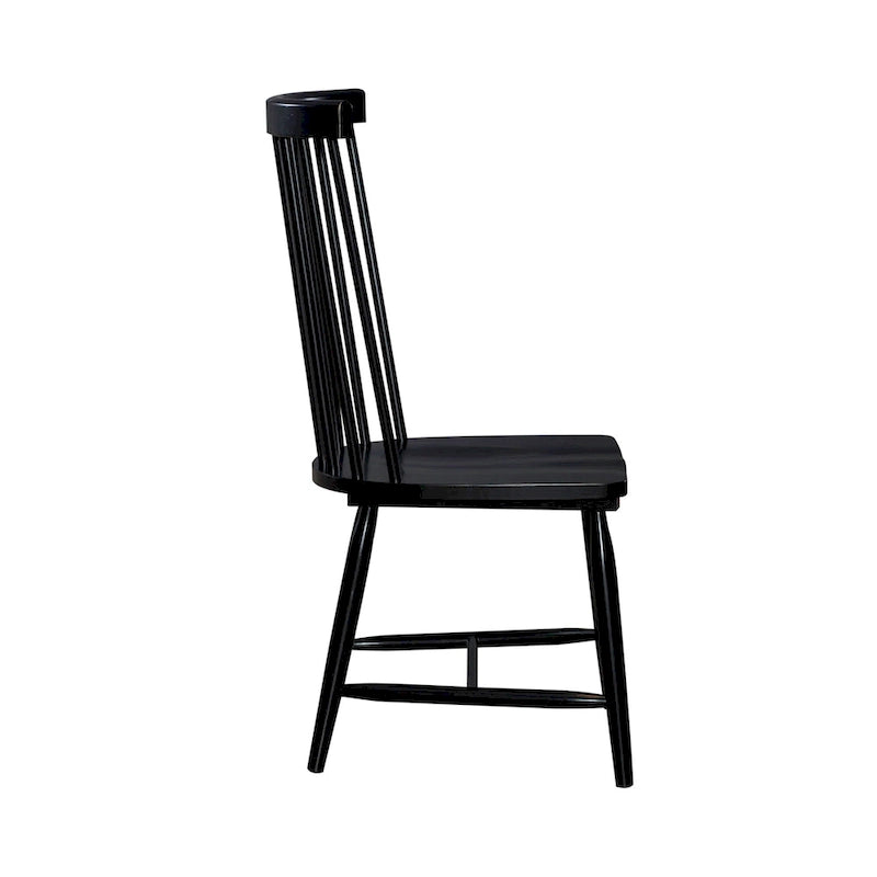 Set da pranzo rettangolare per 7 persone, bianco e nero, stile rustico