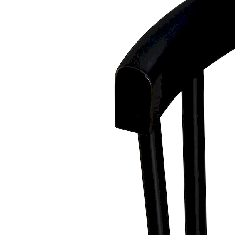 Set da pranzo rettangolare per 7 persone, bianco e nero, stile rustico