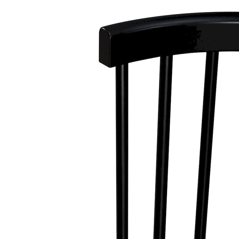 Set da pranzo rettangolare per 7 persone, bianco e nero, stile rustico