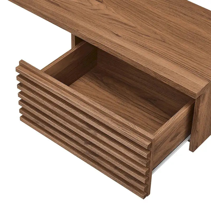 Scrivania ad angolo a parete per ufficio, 1 persona, color Carbone / Rovere / Noce