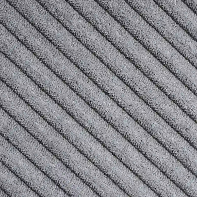 Divano componibile in velluto a coste a U beige/grigio, 4 posti