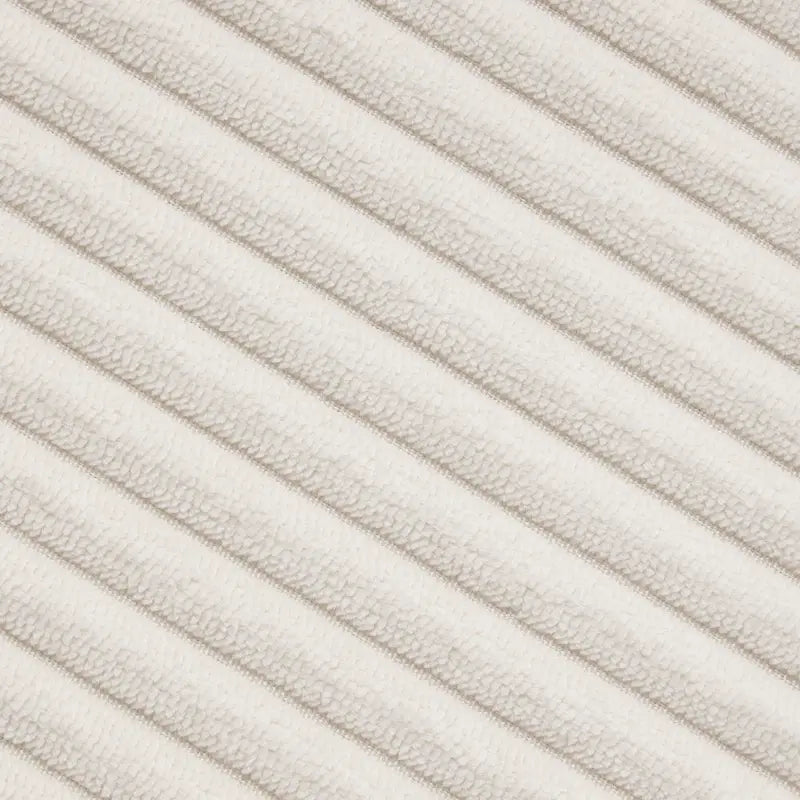 Divano componibile in velluto a coste a U beige/grigio, 4 posti